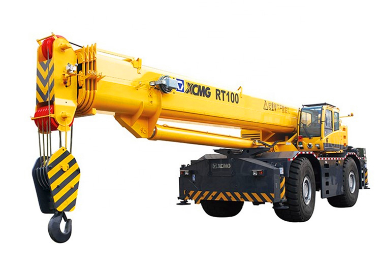 XCMG Official 100 Ton Rough Terrain Hydraulic Crane RT100 New Off Road Mobile Rough Terrain Cranes